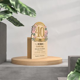 Rubinhochzeit Karte 40. Jahre - Rubinhochzeit Holzkarte - Hochzeitskarte - Karte Rubinhochzeit, Rubinhochzeit Deko, Rubinhochzeit Geschenke, 40. Hochzeitstag, Deko Rubinhochzeit