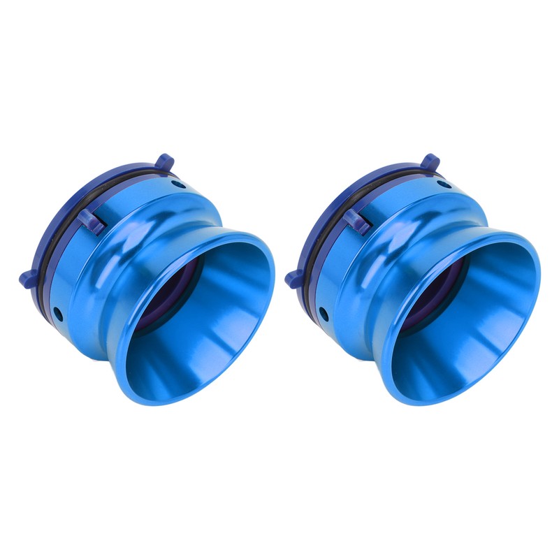 1 Pair NAB Hub Adapters Polished Aluminum Alloy Universal Loading