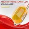 AC110V Strobe Siren Industrial Warning Light with Yellow LED and