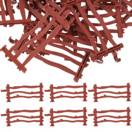 ibasenice Simulation Paddock Stables Accessories - 100 PCS Horse Fence Fence Accessories Toys/Farm Fence Toys/Simulation Fence Toys Fence Toys/For Farm Barn Paddock Stables (8 Cm)