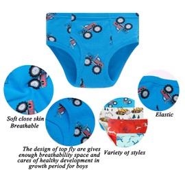 Boboking Boys Briefs Underwear Boys Dino And Soft Cotton Toddler Boys Boxer briefs 6-7yrs Multicolor