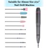 Nail Drill Bits Set, 10 pcs Electric Nail Drill Kit