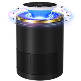 USA Jnariy Gnat Traps for House,Fruit Fly Traps for Indoors, Fly Trap Indoor,Bug Zapper Indoor, Automatic Insect Traps with Suction and 10 Sticky Glue Boards (Black)