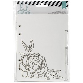 American Crafts Memory Binder Chipboard Tab Dividers 5 x 7-inch-Wanderlust W/Gold Foil