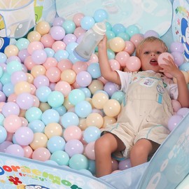 Color Ball Toy Balls, Le Ray's House, CE Certified, 50 Pieces/100 Pieces, 5 Colors, Diameter 2.3 inches (5.8 cm), 2.6 inches (6.5 cm), 2.6 inches (7 cm), Soft Polyethylene, Storage Net Included, For Pools/Ballhouses