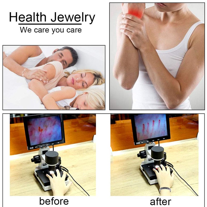 38 Titanium Magnetic Bracelet Fashion Health Bracelets (Rose Gold, 7.8(inch))