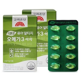 Goryeo Eundan Korea Eundan Vegetable Pure Altige Omega-3 Easy 60 Capsules (2), 2-month supply (G) / 고려은단 식물성 퓨어 알티지 오메가3 이지 60캡슐 2개 2개월분 G