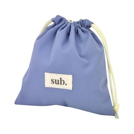 Aventura avventura0044 Drawstring Pouch, Small Size, Lightweight, Storage Pouch, Small Items, Cosmetic Pouch, G-In Pouch, Women's, Men's, Work, School, Travel, Adults, Students, Children, Cute,, blue