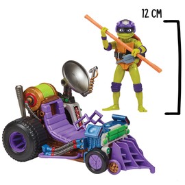 Ninja Turtles Buggy Vehicle Deluxe with Figure 12 cm, Donatello for Children from 4 Years, T02001