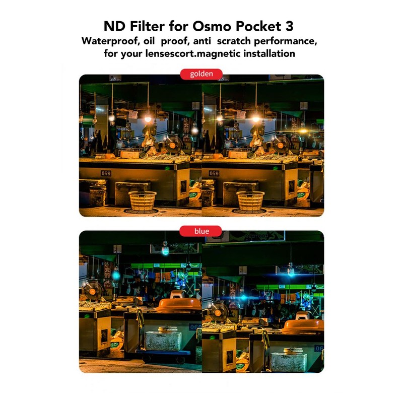 Adjustable ND Filter for Osmo Pocket 3 Neutral Density Camera