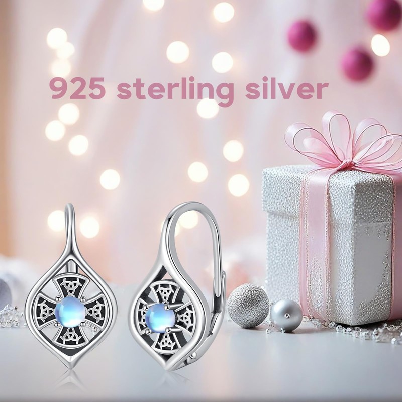 Celtic Earrings 925 Sterling Silver Irish Earrings Celtic Knot Earrings