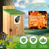 2 Pack Bird Houses for Outside - Cedar Bluebird Houses