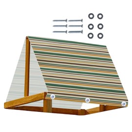 Playset Tarp Replacement,Sturdy Playground Canopy Replacement | Tear-Proof Breathable Lightweight Pergola Accessories for Gazebo, Pergola, Shade Sails, Jungle