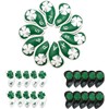 Set of 10 PU Leather Iron Head Covers with Closure