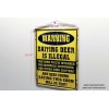 AmericanOutdoorsCo TIN SIGN "Warning Baiting Deer Is Ilegal" Humorous Made