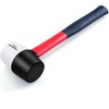 EFFICERE 16 oz. Premium White/Black Dual-Color Rubber Mallet Hammer |