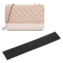 PATIKIL Purse Base Shaper 7 x 1.2 Inch, Purse Bottom Insert Felt Bag Shaper Saver Liner Board for Wallet on Chain Bags, Black