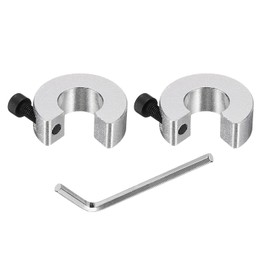 QUARKZMAN SBR16 Linear Rail Shaft Stop Ring, Aluminum Alloy Clamping Ring for Holding Timing Pulleys, Shaft Limiting Fixing Rings (Pack of 2)