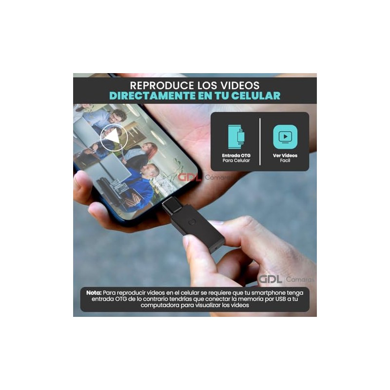 Camara Espia Memoria Flash USB, Grabacion 1080P HD, Camara Oculta