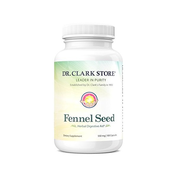 Dr Clark Store Fennel Seed, 550 MG, 100 Capsules