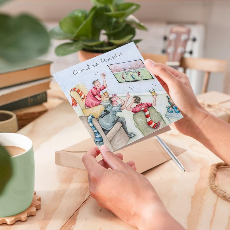 Berni Parker Armchair Pundits! Mans Birthday Card