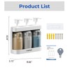 Shampoo and Conditioner Dispenser Shower Soap Dispenser 3 Chamber No