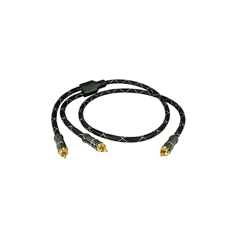 SunshineTronic Blackline Y Subwoofer Cable | 4x Shielded | 12.5