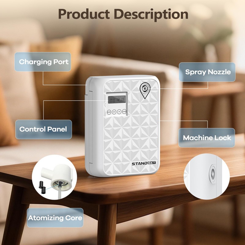 Waterless Essential Oil Diffuser, Hotel Scent Diffuser, Essential Oil Diffuser