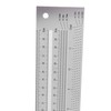Ultra Precision Marking Ruler Stainless Steel Woodworking Scribing Ruler Gauging