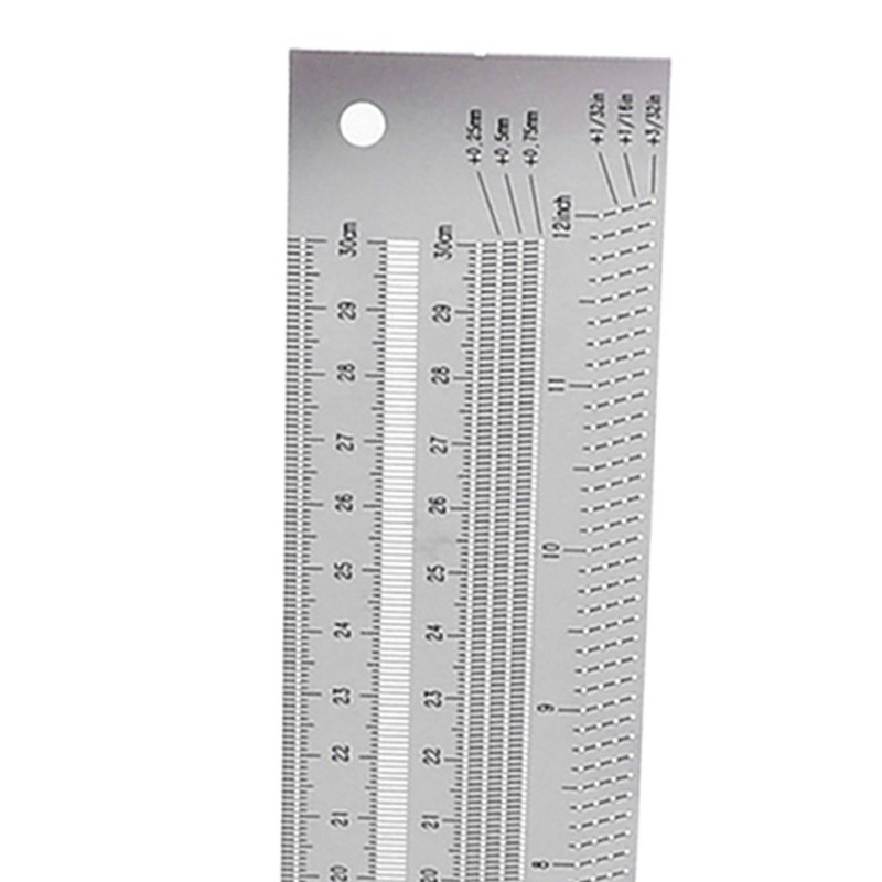 Ultra Precision Marking Ruler Stainless Steel Woodworking Scribing Ruler Gauging