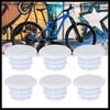 Hihaha 6pcs Cycling Handlebar Bar Rubber End Plugs Caps Locking