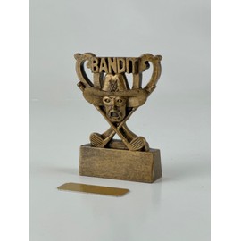 Golf Bandit Mini Cup Trophy Award for Bandit, Cheat, Handicap, Deliberately Win, Prize-Winner, Golf Day, Golf Competition, Holiday, Unfair, Swindler, Cowboy Affordable Prize