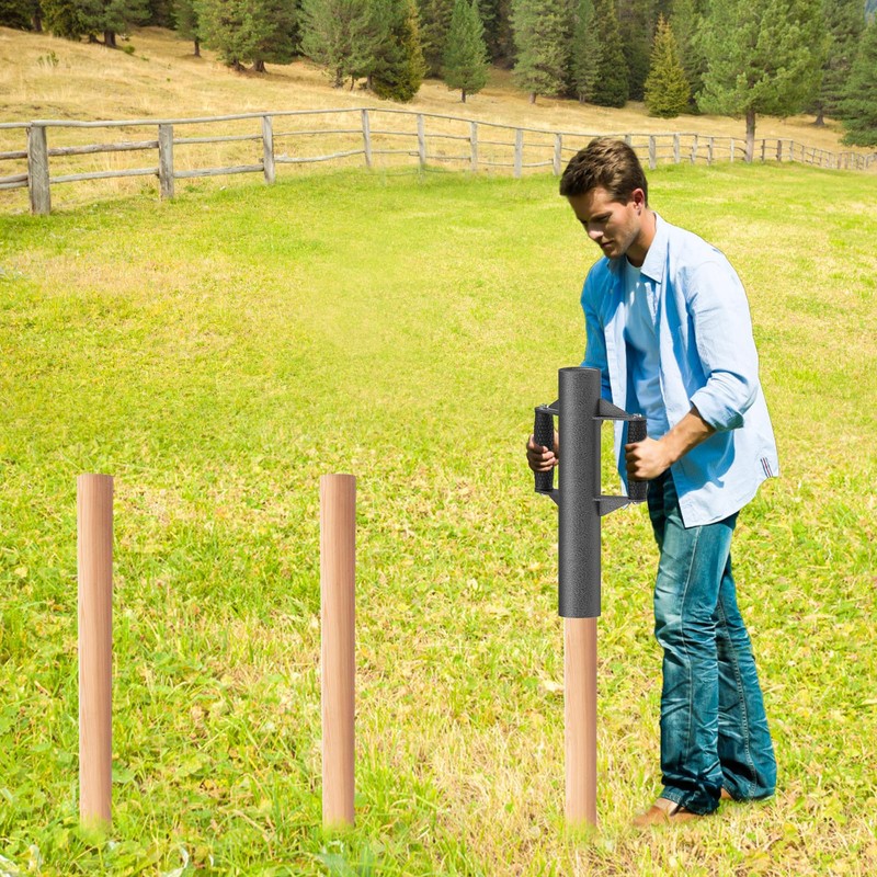 Insaga Enhanced T-Post Driver, Fence Post Driver with Non-Slip Ergonomic