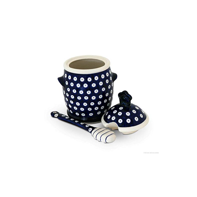 Bunzlauer Keramik Honey Pot with Honey Spoon Set Decor 42