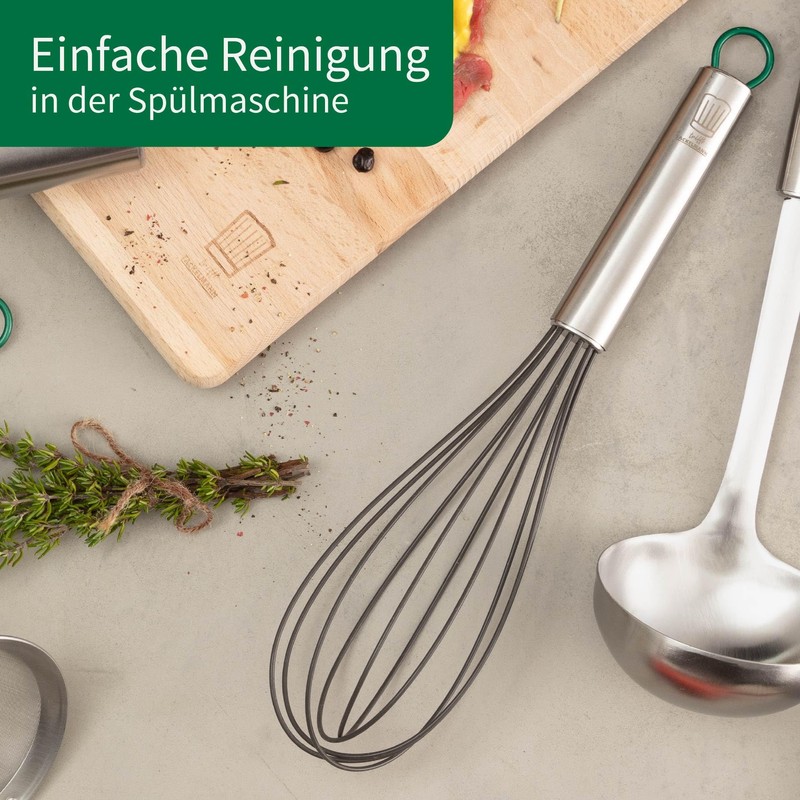 Chefkoch trifft Fackelmann - Premium Stainless Steel Whisk, Heat Resistant