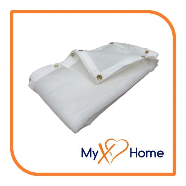 MyXOHome 6' X 10' Heavy Duty White Sunshade / Shade