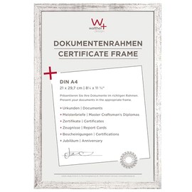 walther design Peppers BP130S Photo Frame Silver 21 x 29.7 cm (DIN A4) Document Frame Wooden Frame