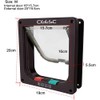 CEESC 4-Way Pet Door Small for Dogs and Cats Pet