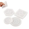 8 Pcs Silicone Coaster Molds Silicone Epoxy Resin Coaster Casting