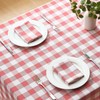 Veblandy Checkered Tablecloth Rectangle Waterproof Gingham Table Cloth Washable Buffalo