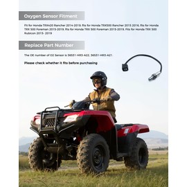 ONHUMILLOIN Oxygen Sensor Fits for Honda TRX 420 Rancher 2014-2019 TRX500 Rancher 2015-2016 TRX 500 Foreman 2015-2019 TRX500 Rubicon 2015-2019 O2 Sensor Replace for 36531-HR3-A22 36531-HR3-A21