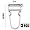 2X Stainless Steel Peeler French Potato Peeler Vegetable Peeler Fruit
