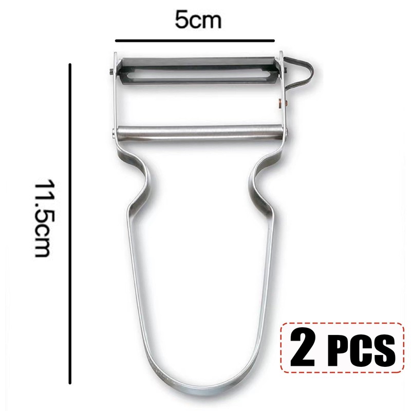 2X Stainless Steel Peeler French Potato Peeler Vegetable Peeler Fruit