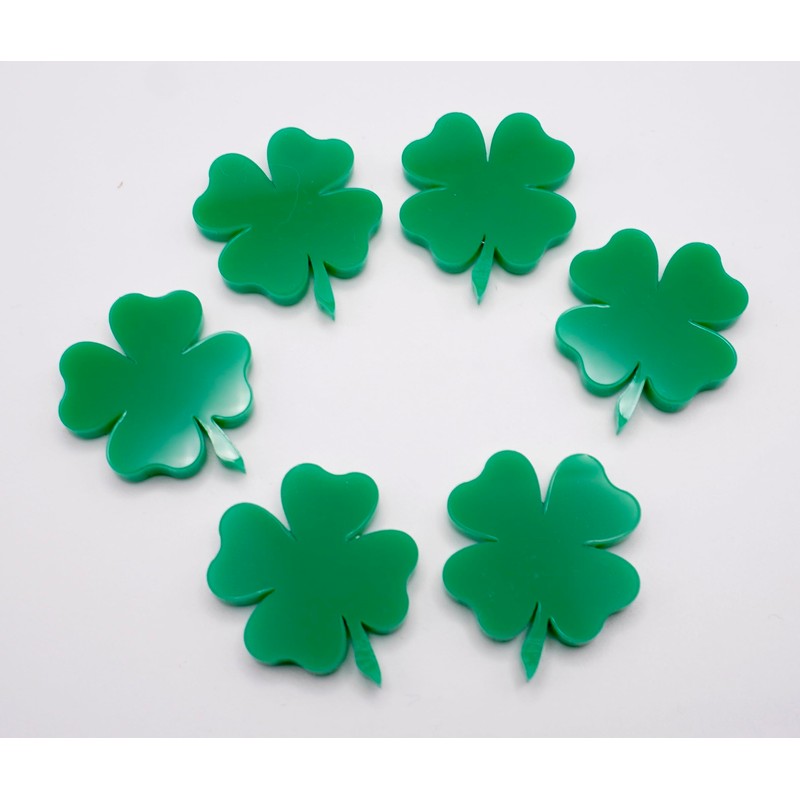 6 Pcs Lucky Four Leaf Clover Fridge Magnets | very
