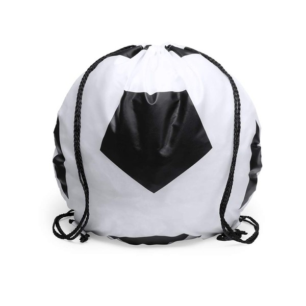 eBuyGB Children's Polyester Drawstring Rucksack Bags Novelty Design School Sports Gym PE Backpack (Football) Pack of 10