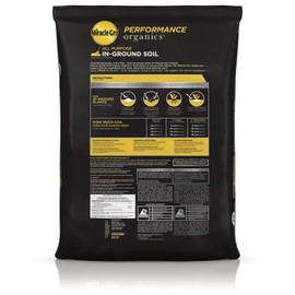 Miracle-Gro Performance Organics All Purpose In-Ground Soil, 1.3 cu. ft. - Organic, All Natural Plant Soil - Feed for up to 3 Months - All-Purpose Formula for Vegetables, Flowers and Herbs