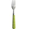 Nagao Tsubamesanjo Color Dot Lunch Spoon Lunch Fork, Green, Made