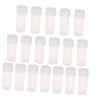 WOONEKY 50pcs Travel Toiletry Bottles Plastic Small Vials Caps Nasal