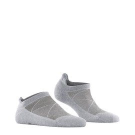 Burlington Athleisure W Sn Women's Trainer Socks Soft Breathable Quick-Drying Short Plain 1 Pair Grey Light Grey Melange 3775, 39-42, Grey Light Grey Melange 3775