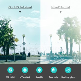 OJIRRU Polarized Sunglasses for Men Sports Sun Glasses UV400 Protection Sports Outdoor Driving Fishing Mens Sunglasses (Blue)